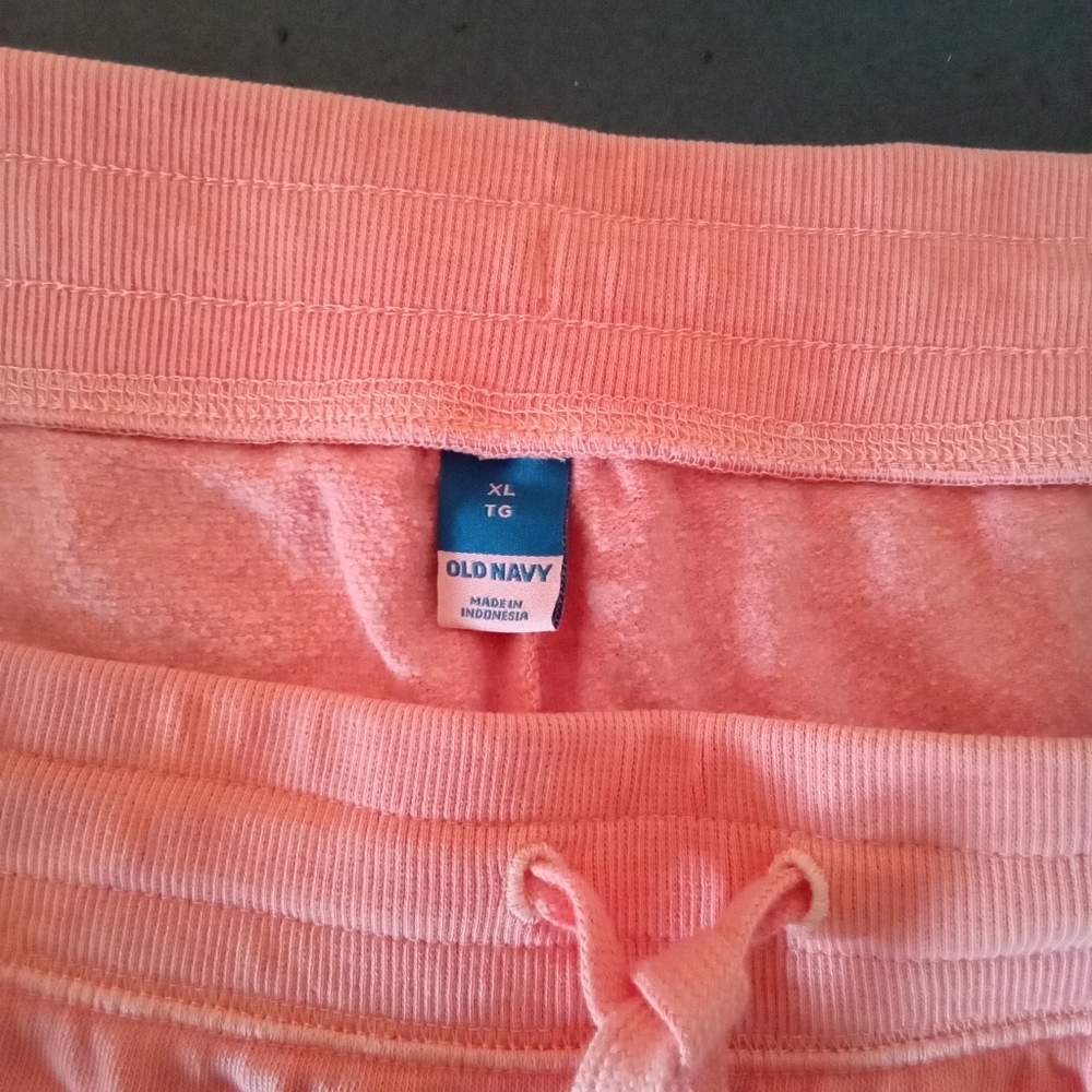 Old Navy Orange Track Pants Relaxed Fit Joggers - Picture 3 of 4